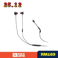 JBL Quantum 50C Wired in-ear gaming headset with USB-C adapter | Quantum Surround | Built in Mic | M