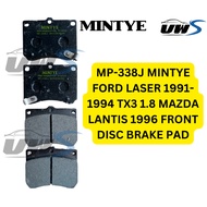MP-338J MINTYE FORD LASER 1991-1994 TX3 1.8 MAZDA LANTIS 1996 FRONT DISC BRAKE PAD