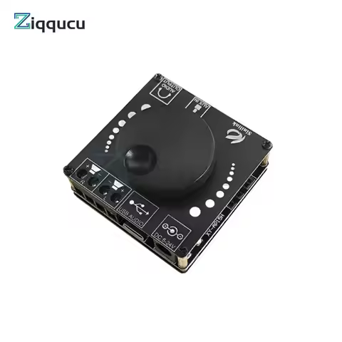 AP15H 20WX2 Bluetooth 5.0 Digital Audio Power Amplifier Board Module 12V 24V AUX USB Sound Card APP 
