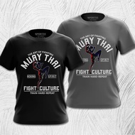 T shirt muay thai baju muay thai tshirt cotton lengan pendek baju lelaki dan perempuan