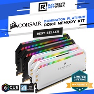 Corsair Dominator Platinum RGB DDR4 RAM Memory Kit (Black/White) Kit of 2  [3200Mhz/3600MHz]