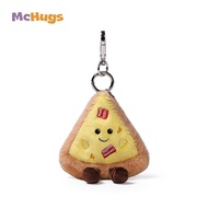 McHugs Hawaiian Pizza Plush Keychain Plush Bakery Keyrings for Bags and Keys
