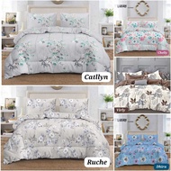 Bed Cover Set Bedcover Only Microtex Various Adult Motifs Flower Leaves Beautiful Floral Size Single