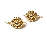 10k gold earring with balls