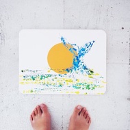 珪藻土地墊/浴室墊/鯨魚/夕陽/太陽/海/硅藻土/喬遷禮/搬家禮