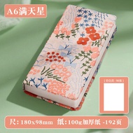 Xách tay A6 vải thêu Bìa Nhật Ký notepad máy tính xách tay bỏ túi trống bên trong trang Tạp Chí du k