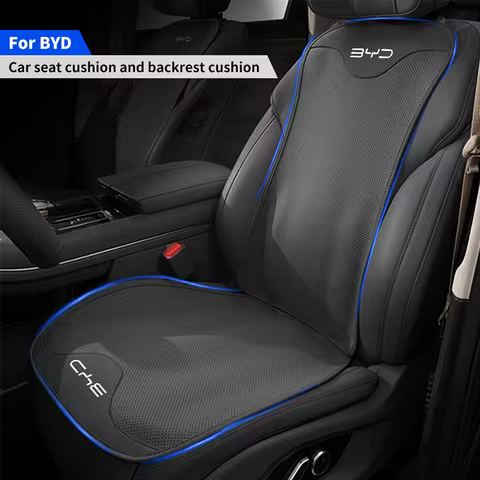 Breathable Leather Car Front/Rear Seat Covers For BYD Atto3 Han Song plus Seagyll V2l Dolphin F3 E6 