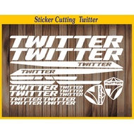 Bike Twitter cutting sticker Racing Bike Cutting Sticker Bicycle Sticker