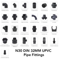 N30 DIN 32MM GREY UPVC PIPE FITTINGS - DIY AQUARIUM PIPING
