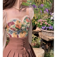 Blouse 1870 3M THREE M FELLIAN BUSTIER CROP TOP PREMIUM KOREA KOREAN FASHION IMPORTED SELLING IMPORT