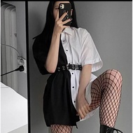 Gothic Two Tone Dress