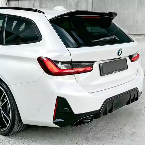 For Bmw G21 320i 320d 330i 330d 330e M340i 2019-2026 FD Style Gloss Black ABS Rear Spoiler Caps Tour
