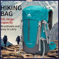 55L Outdoor Hiking Bag Large Capacity Water-Repellent Leisure Backpack Hiking Backpack Travel Backpa