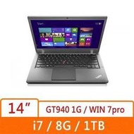 Lenovo ThinkPad T450 20BVA03TTW 14吋 i7-5500U雙核獨顯商務效能筆電  