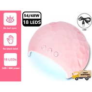 美甲灯 UV light nail 54W UV light nail dryer with USB uv nail lamp nail uv light uv nail lamp