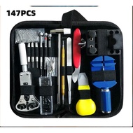 147 PCS/Set Professional Watch Repair Tools Kit watch Opener Tools Set kit Professional with Carrying Case