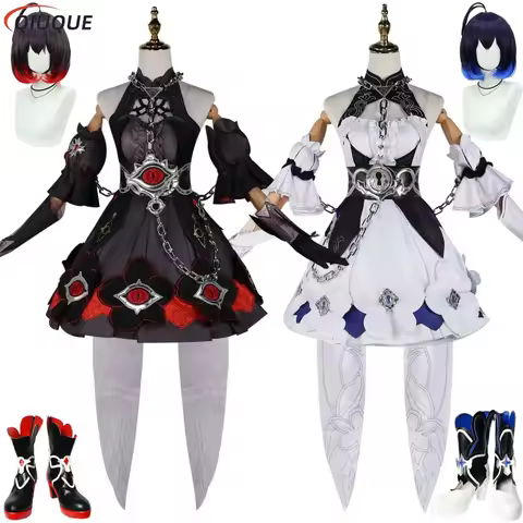 Seele Vollerei Cosplay Costume Wig Shoes Game Honkai Star Rail 3 Uniform Halloween Party Outfits for
