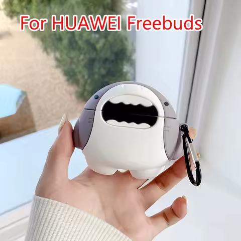 Shark Case for HUAWEI FreeBuds 6 6i 5i 5 4i Cover for Free Buds Pro Pro2 Pro3 Pro4 Protective SE2 SE