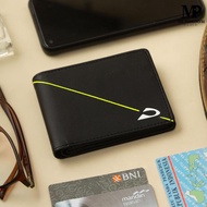 Dompet Lipat Pendek Pria Planet Ocean Hitam Slice Hijau Original