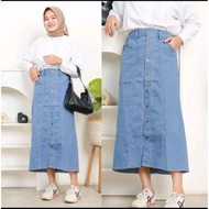 7/8 plate span skirt/7/8 jeans skirt/long span skirt/plain span skirt/plain skirt/jeans skirt