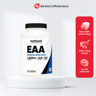 Viên uống hỗ trợ cơ bắp Nutricost EAA 1200mg - Essential Amino Acids (240 viên) - Nhập khẩu Mỹ - Gym