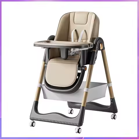 Raised baby dining chair, children's multifunctional foldable dining chair, convenient baby eating d