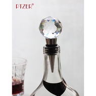 PTZER Western Wine Stopper Red Wine Crystal Stopper Whiskey Brandy Stopper Light Luxury Diamond Feel