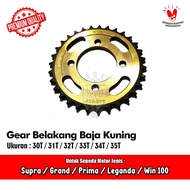 Rear Gear Steel 428 30 31 32 33 34 T Honda Grand Supra x Fit Win 100 Prima Legenda