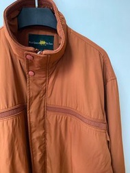 古著Polo Ralph Lauren子系列 Royal Queen‘s Polo Team 磚紅/深橘色 棉服保暖輕盈外套 立領外套 哈靈頓外套