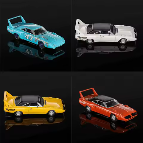 Mirage Alloy 1:64 Plymouth Superbird Muscle Car Model Static Decoration Collectibles Gift Toys