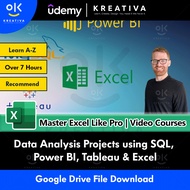 Video Course- Data Analysis Projects using SQL, Power BI, Tableau & Excel  | Learn Excel | Excel Cou