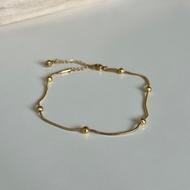 18k Gold Plated Dotted Silky Anklet