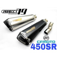 Project79 Exhaust CF Moto 450SR Piping Slip on Stainless Steel Muffler CFmoto Motor Accessories 450 