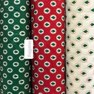 kain katun jepang motif natal harga persetengah meter/bahan katun jepang  motif natal/kain meteran/b