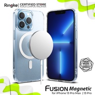 RINGKE® FUSION MAGNETIC iPhone 13 Pro Max/ 13 Pro Translucent Hard Frost Back Shockproof Compatible with MagSafe Case Co