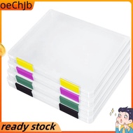 4PCS A4 File Portable Project CasePortable A4 File Box Plastic Scrapbook Paper Storage Box for 8.5x1