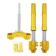 Rapido Yamaha NVX 115 / NMAX Adjustable USD Front Fork Set With Steering T - 48mm (Gold)