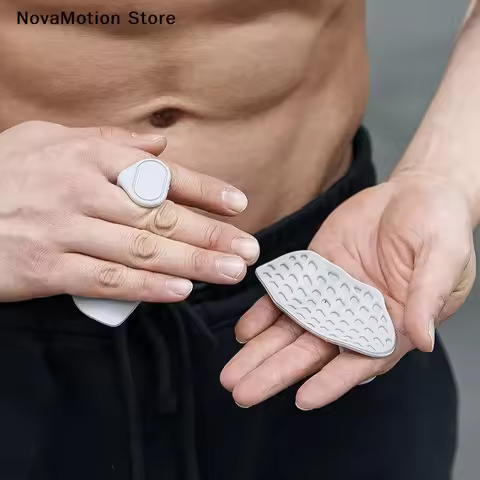 [NM]Weight Lifting Grips Workout Gloves Flexible Hand Protection For Men Women Gym Fingerless Pull U