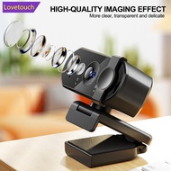 LOVETOUCH 1080P 2K 4K Webcam Mini Camera Full HD Webcam with Microphone 30fps USB Web Cam for Auto F