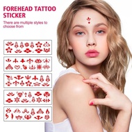 Women Fake Temporary Forehead Tattoos Sticker Face Cheongsam Costume Ancient Children Z3u0