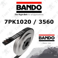 Original Bando Ribstar Rib Serpentine Fan Belt 7PK1020 / 3560 for Isuzu D-MAX 2010