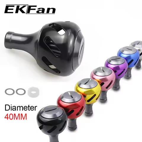 EKfan Aluminum Alloy Fishing Handle Knob Fishing Rocker DIY Tool Parts Fishing Handle Knob Size 30/3