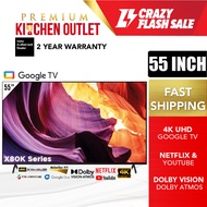 【OWN TRUCK DELIVERY】Sony 55 Inch 4K UHD Google TV KD-55X80K | Klang Valley Only | Netflix Android TV