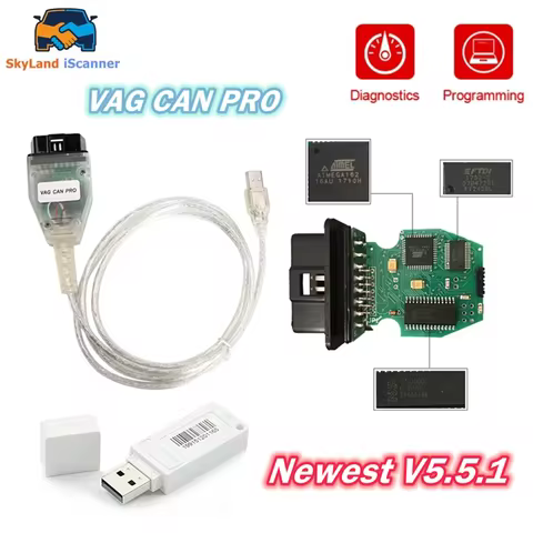 2026 Original VAG CAN PRO 5.5.1 CAN BUS UDS K-line OBD2 Diagnostic Tool Software V5.5.1 VAG OBD VCP 