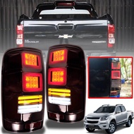 ไฟท้ายแต่ง LED เชฟโรเลต ไฟท้าย เชฟ led โคโรลาโด้ CHEVROLET COLORADO ปี 2012 - 2019 สีสโม๊ค 1 คู่ รวมชุดสายไฟ