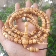 KAYU PUTIH Tasbih 99 Nibung Wood or Liwung Macan White