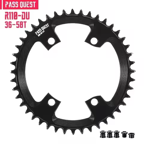PASS QUEST Chainring 110 BCD for Shimano 105 R7100 R8100 R9200 110BCD 36 38 40 42T 44 46T 48 50T 54 