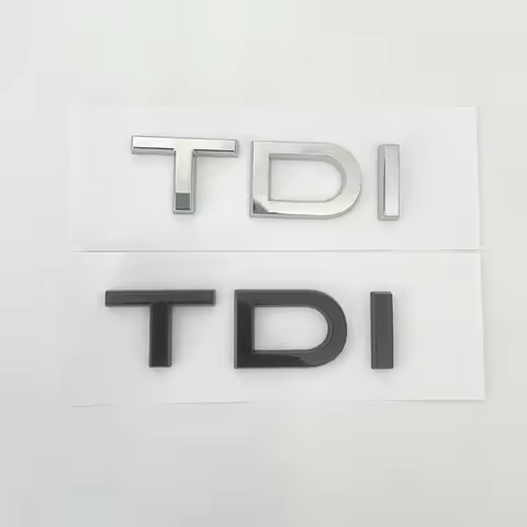 3D ABS Black TDI Logo Letters Car Trunk Emblem Badge For Audi A3 A4 A5 A6 A7 A8 Q2 Q3 Q5 Q7 Q8 TDI S