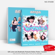 Aespa Dirty Work Album Official Sticker Self-Adhesive Lomo Style Mini Card Cultural Stationery Busin