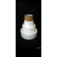 Styrofoam Dummy Cake Set 3 Layers Height 18cm Cork Cake Tier 10x6, 15x6, 20x6